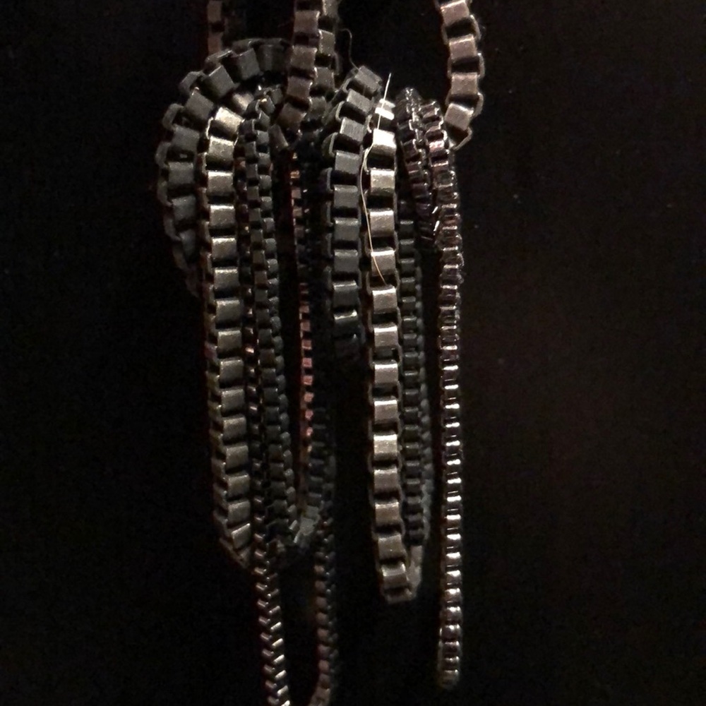 intertwined chain earrings